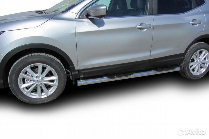 Защита порогов Nissan qashqai (2014)