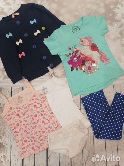 Одежда пакетом для девочки 92 98