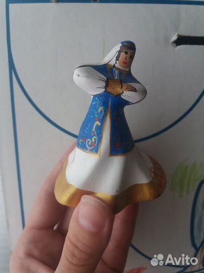 Фигурка-колокол керамическая 
