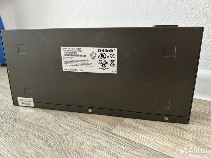 Коммутатор (switch) D-link DES-1016A