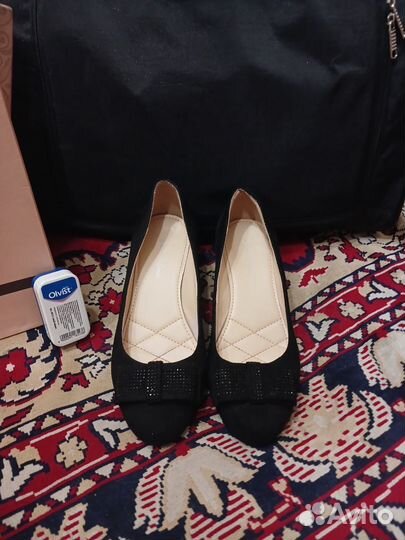 Туфли женские 37 размер, текстиль подошва резина