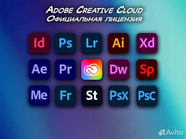 Adobe Creative Cloud 2023 / лицензия