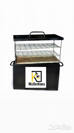 Кованый мангал с крышей