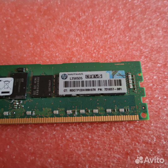 Оперативная память Samsung 8gb 1rx4 pc3-14900r