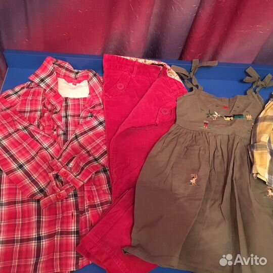 Пакет вещей на рост 110-116 девочке 28 шт