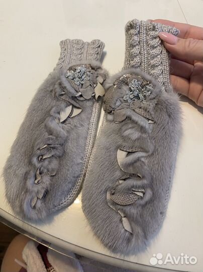 Варежки зимние женские