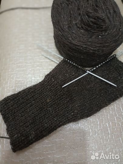 Носки шерстяные вязаные