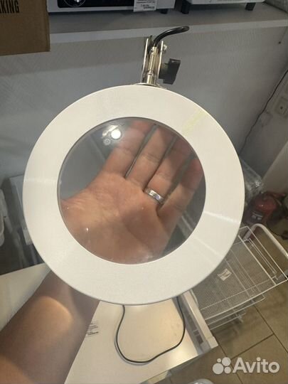 Лампа лупа настольная