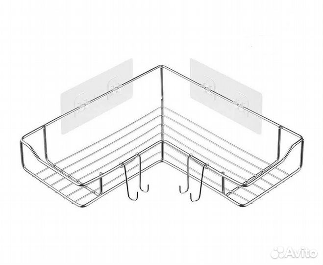 Угловая полка для ванной