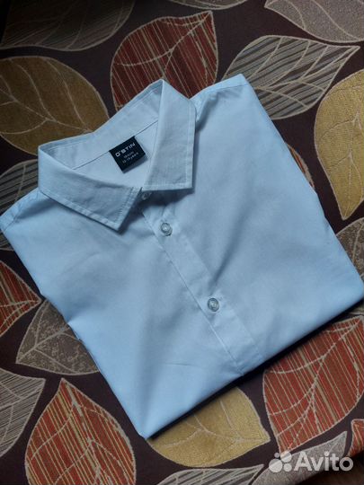 Рубашка на мальчика 164 белая