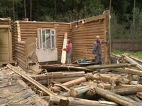 Снос деревянных домов. Демонтаж сооружений