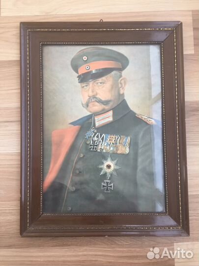 Литография с рамой под стеклом