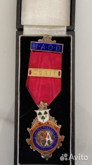 Медаль odd fellow серебро