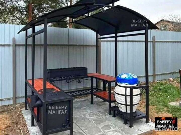Беседка с мангалом