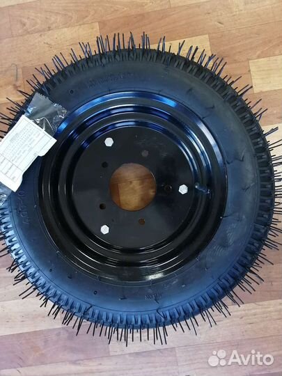 Колесо 4х10 (шоссе) телеги мотоблочной без ступицы