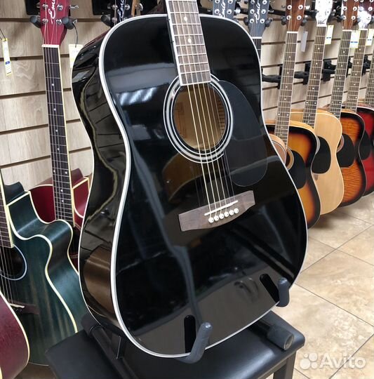 Гитара акустическая homage 4111-BK (дредноут)