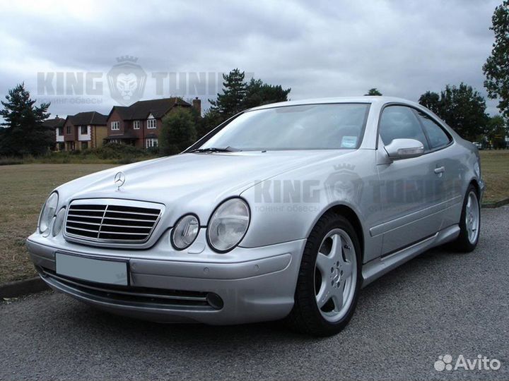 Передний бампер AMG Mercedes W208 рестайлинг 1999