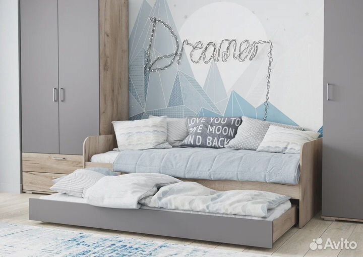 Кровать детская выкатная кровать на двоих