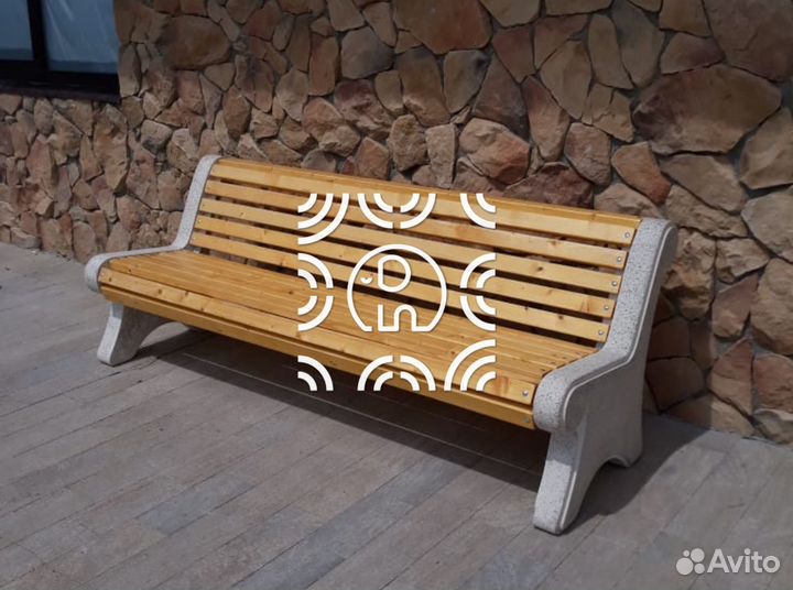 Лавочка из бетона Классик у производителя