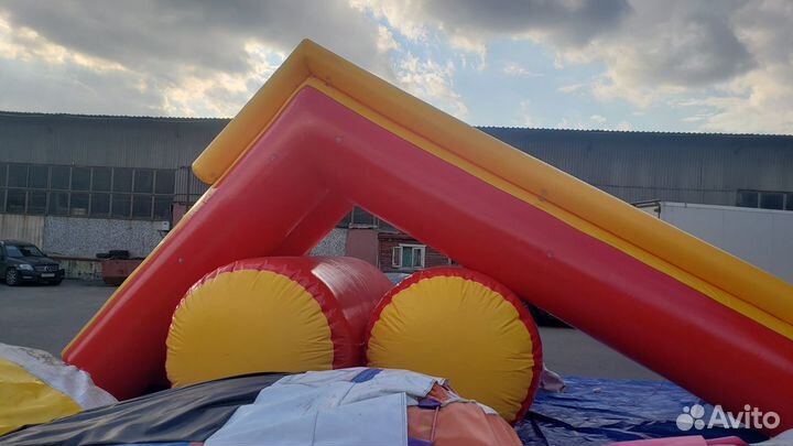 Надувная водная горка для водоемов, коммерческая