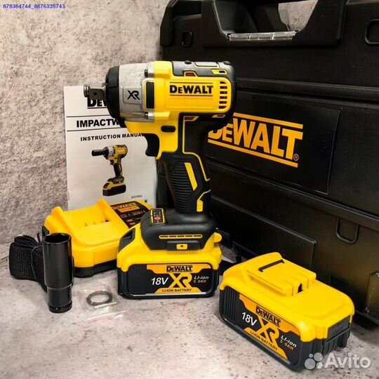 Гайковёрт ударный аккумуляторный DeWalt 380 Нм