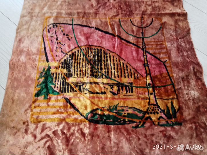 Покрывало СССР Винтаж 92*57см плюш