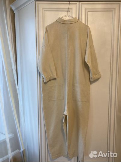 Комбинезон женский плотный лён