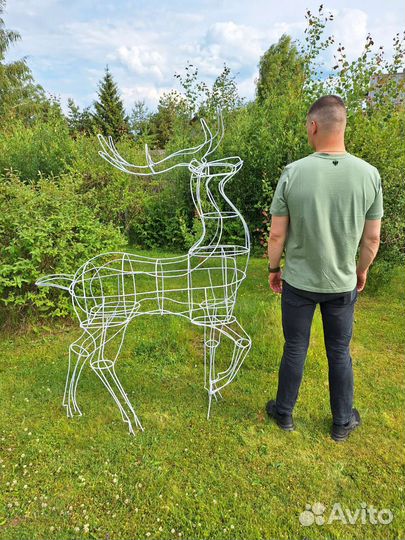 Садовые фигуры из проволоки, дача, усадьба, декор