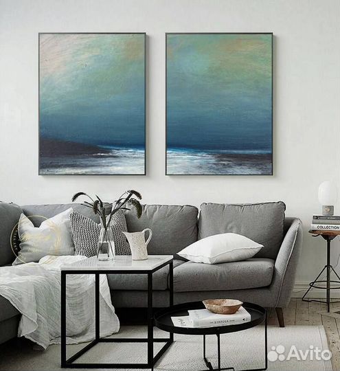 Картина на холсте диптих 