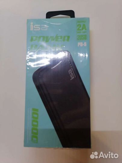 Внешний аккумулятор PB-5 10000mAh черный ISA