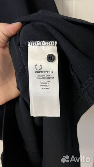 Платье fred perry 12 uk черное