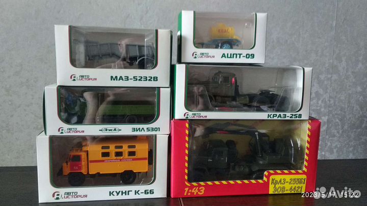 Модели грузовых автомобилей 1:43 Аист, SSM