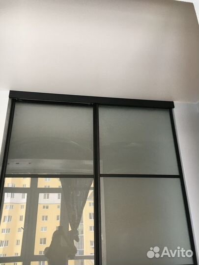 Перегородка для зонирования комнаты, двери для шка