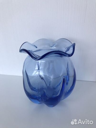 Ваза Бутон.Чешское стекло