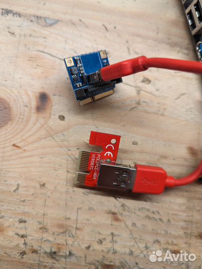 SATA контроллер на 20 hdd SATA + райзер pci-e