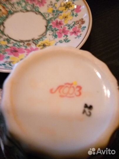 Маслёнки, соусники, блюда СССР, чайные пары лфз