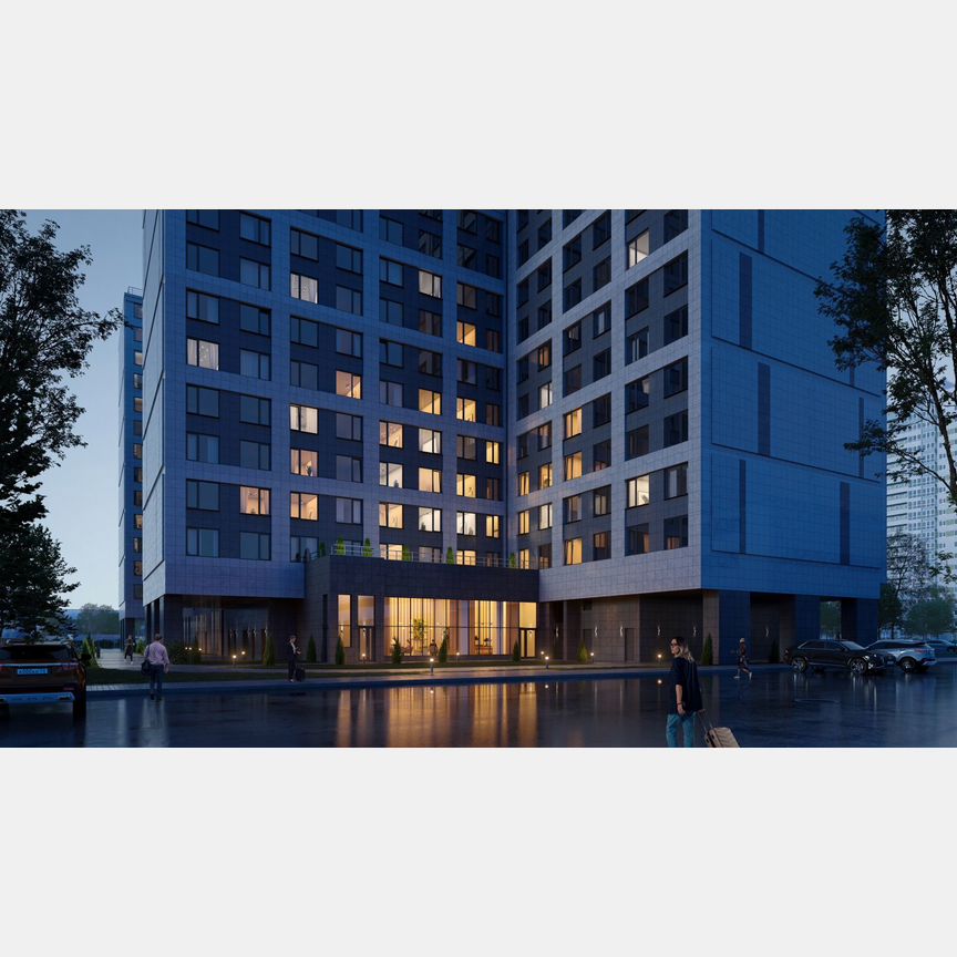 Апартаменты-студия, 43,3 м², 7/14 эт.