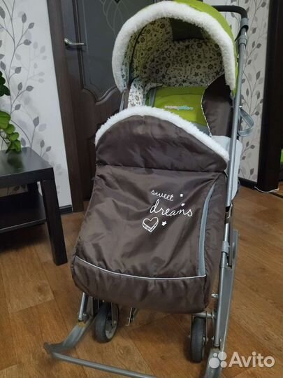 Детские санки коляска ника