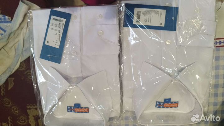 Новые Школьные рубашки для мальчиков 140 рост