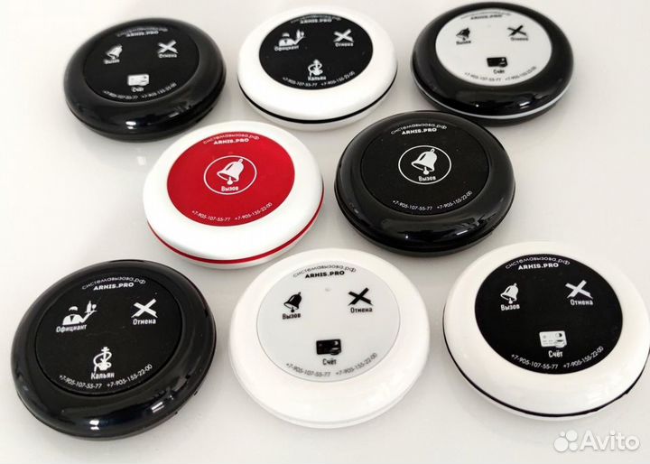 Кнопка вызова персонала в ресторан часы