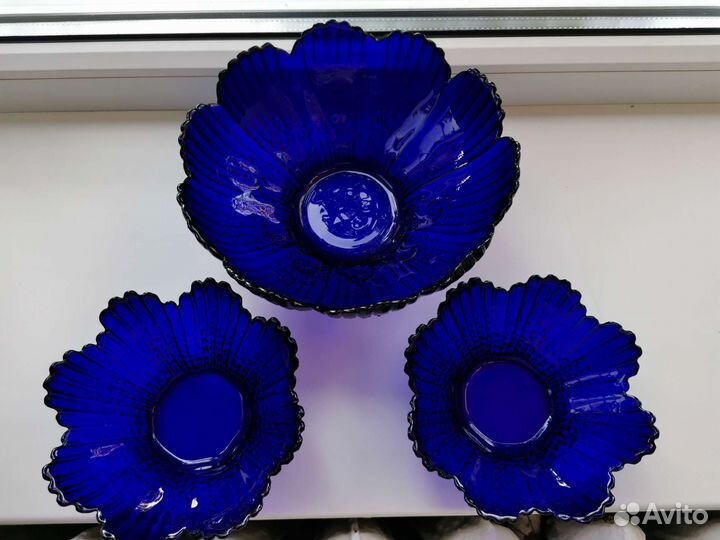 Салатницы синий кобальт СССР