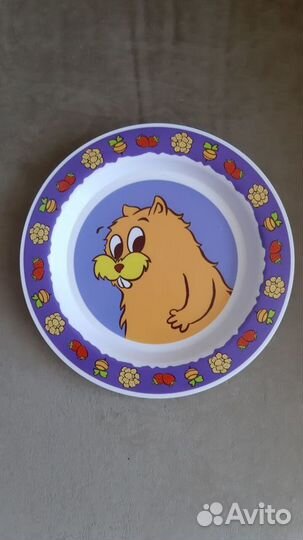 Тарелка детская пластик