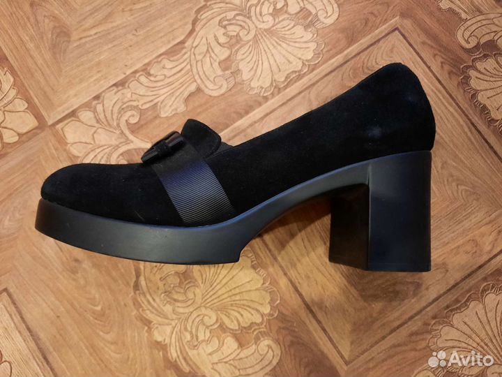 Туфли натуральная замша