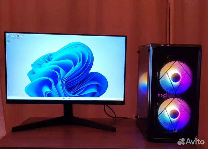 Комп 20 потоков Radeon RX6600 + Монитор