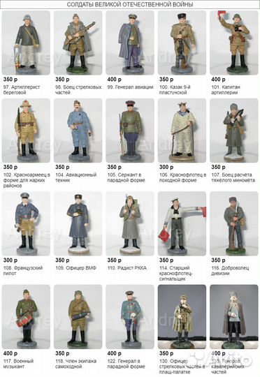 Оловянные солдатики (ВОВ) большая коллекция
