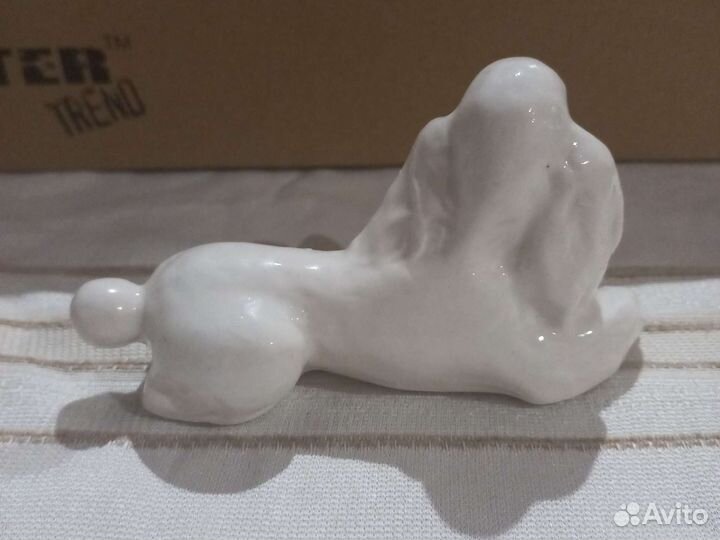 Фарфоровые статуэтки собака лфз