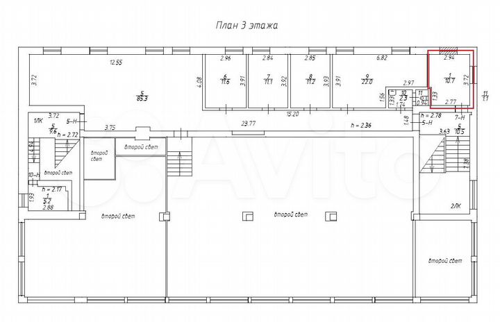 Торговая площадь, 10.7 м² с юр.адресом