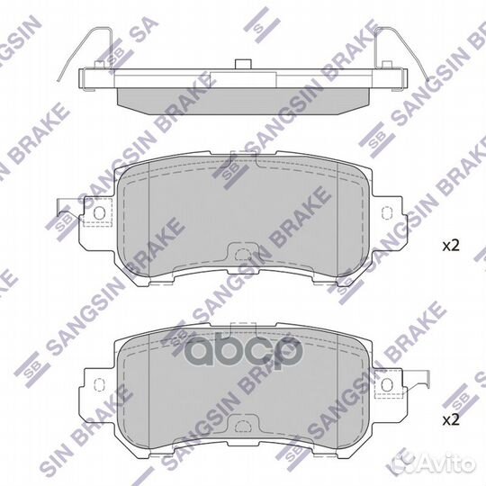 Колодки тормозные sangsin brake mazda CX5 12- задн