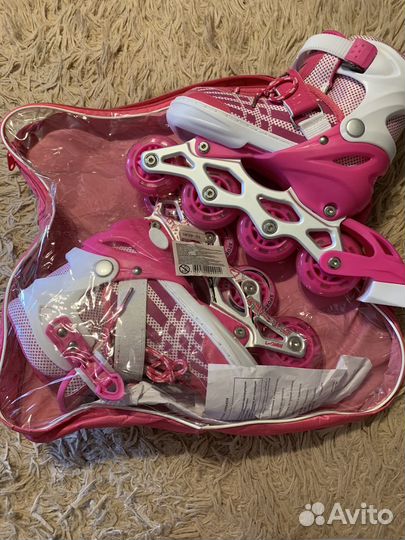 Роликовые коньки детские раздвижные