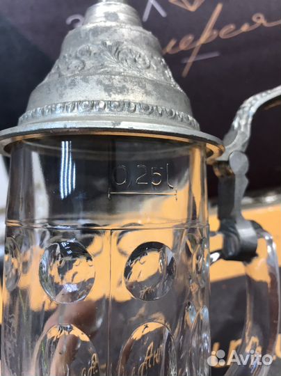 Старинная пивная кружка Германия 0.25 к